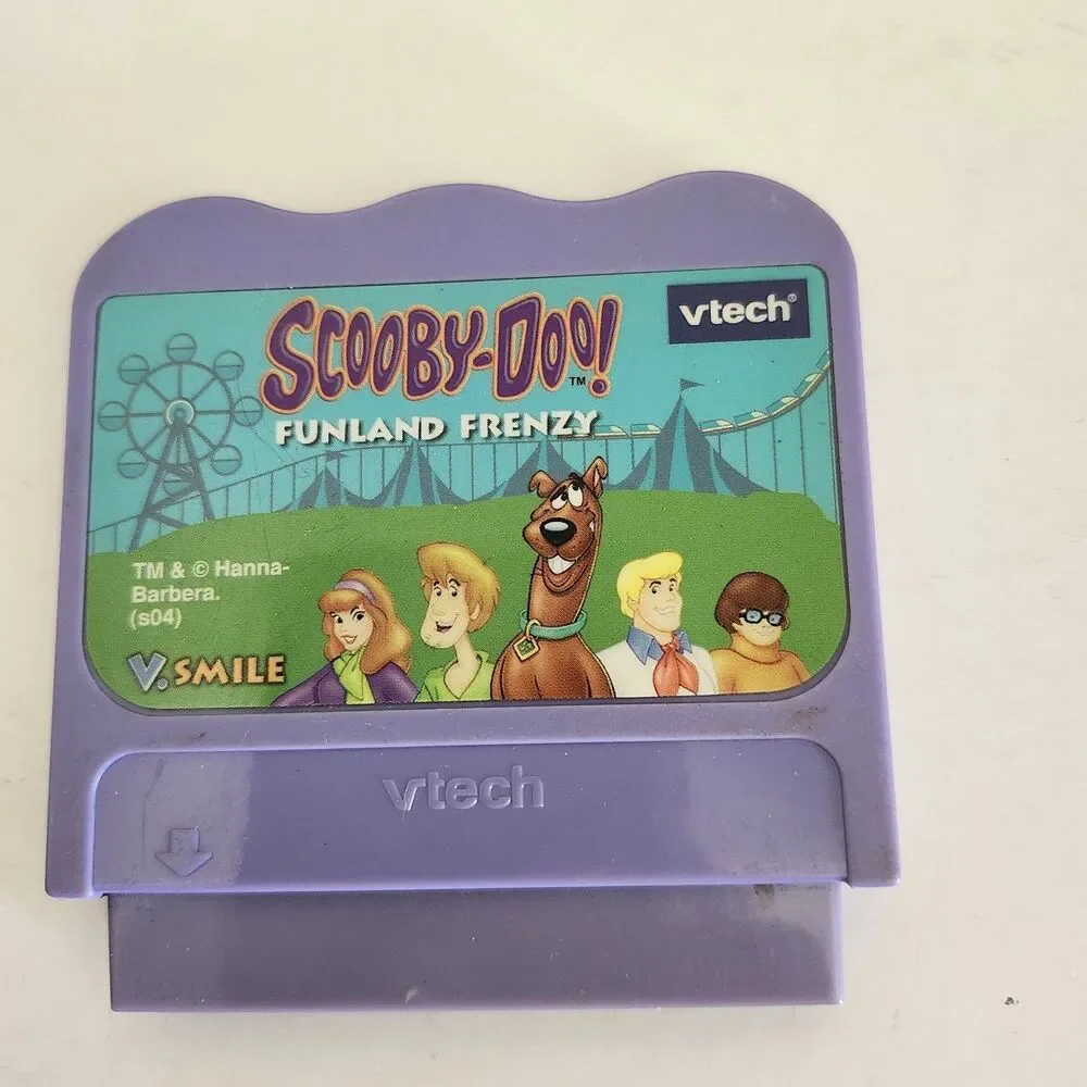 VTech V.Smile Scooby-Doo! Funland Frenzy Learning Game Cartridge Works Great